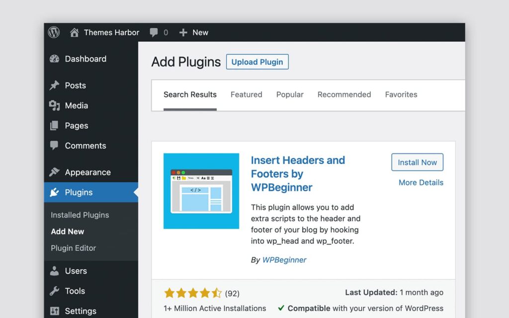 adding-custom-code-to-header-and-footer-in-wordpress-themes-harbor