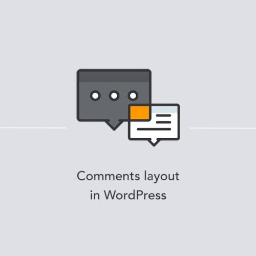 WordPress comments layout