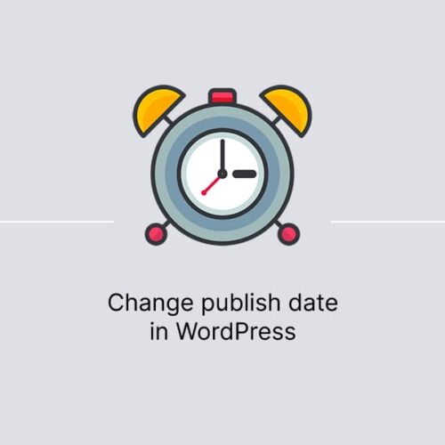 Change publish date in WordPress