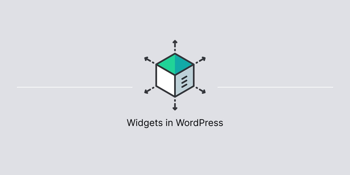 Banner for article about widgets in WordPress