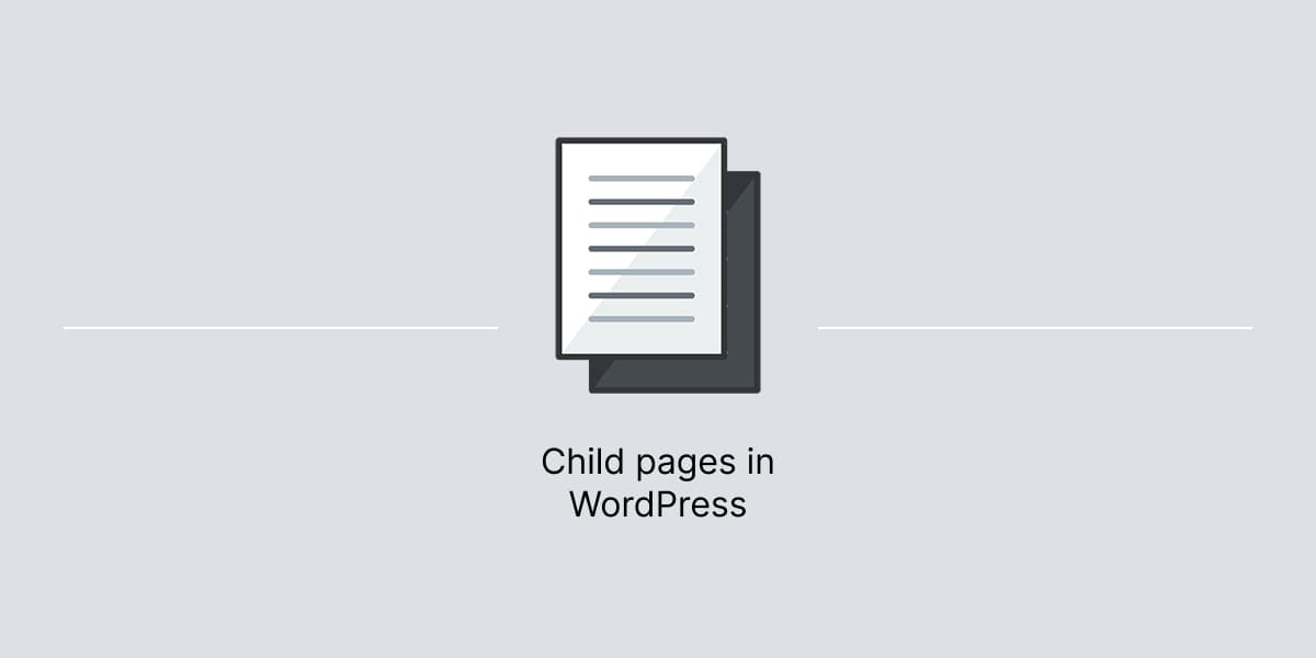 Banner for article about sub-pages in WordPress
