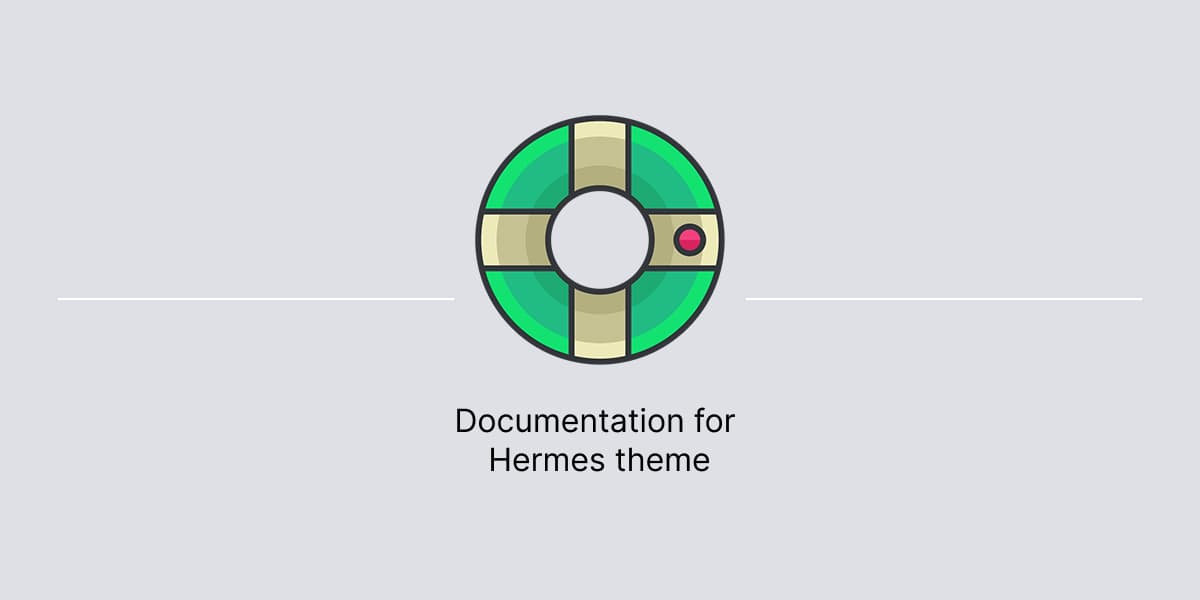 Banner for documentation for Hermes WordPress theme by Themes Harbor